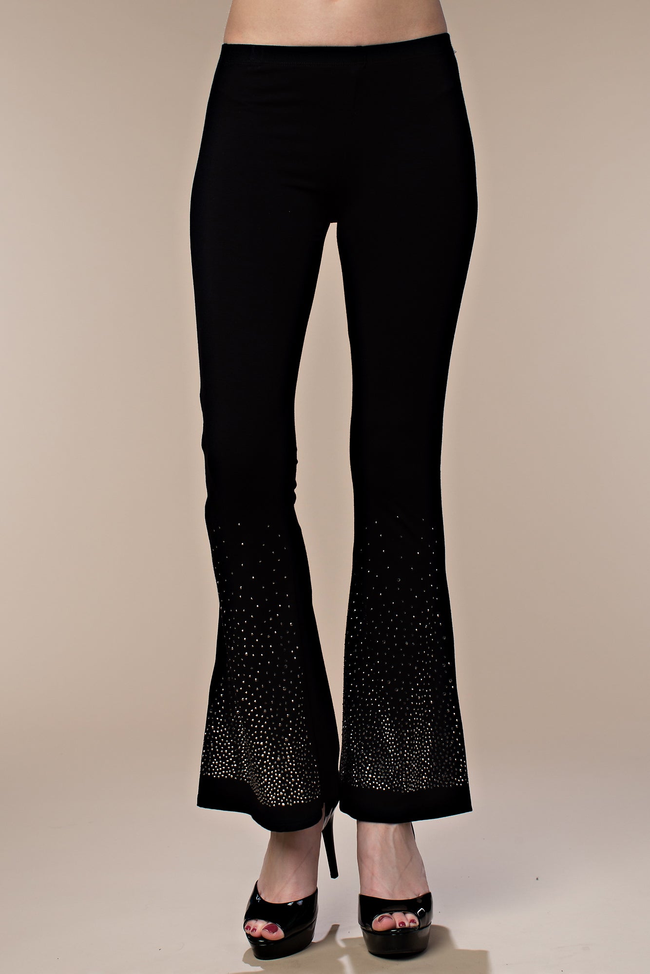 Crystal Flare Black Pants