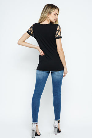 Snazzy Crystal Laser Cut Top Seller!