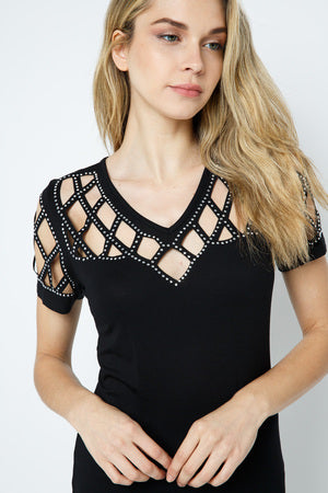 Snazzy Crystal Laser Cut Top Seller!