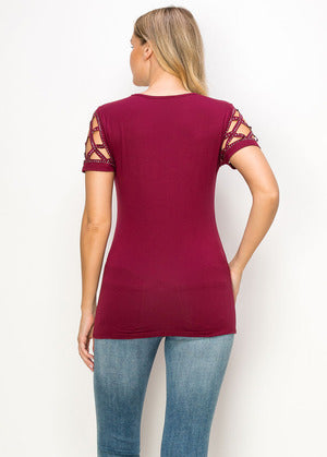 Snazzy Crystal Laser Cut Top Seller!