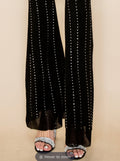 SNAZZY VERTICAL STONES PANTS