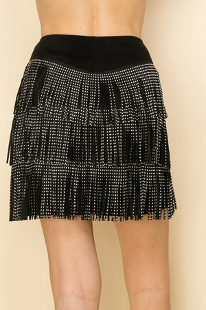 Sparkle Layered Stone Skirt