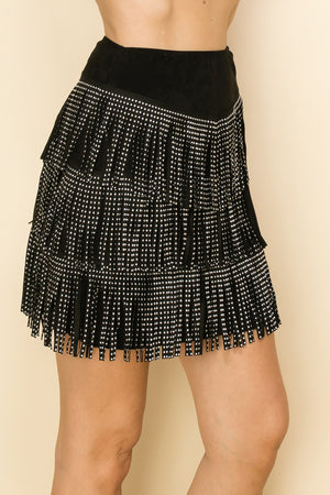 Sparkle Layered Stone Skirt